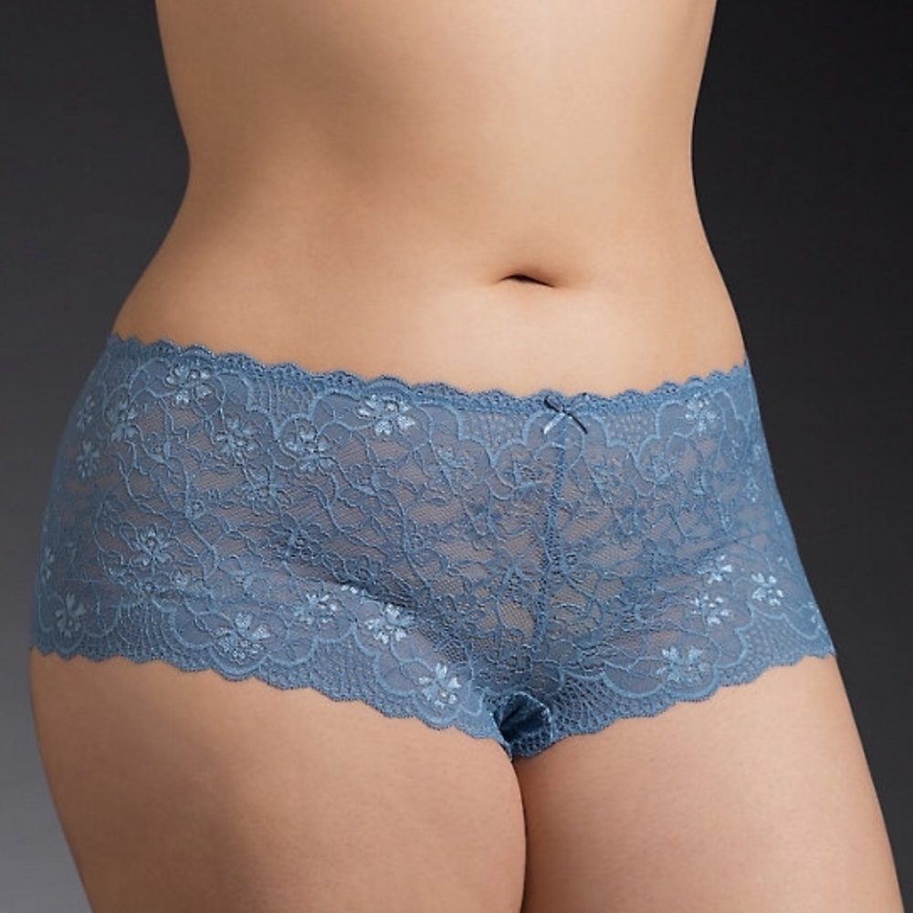TORRID PERIWINKLE LACE CHEEKY PANTY NWT